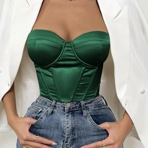 Shein corset top silk